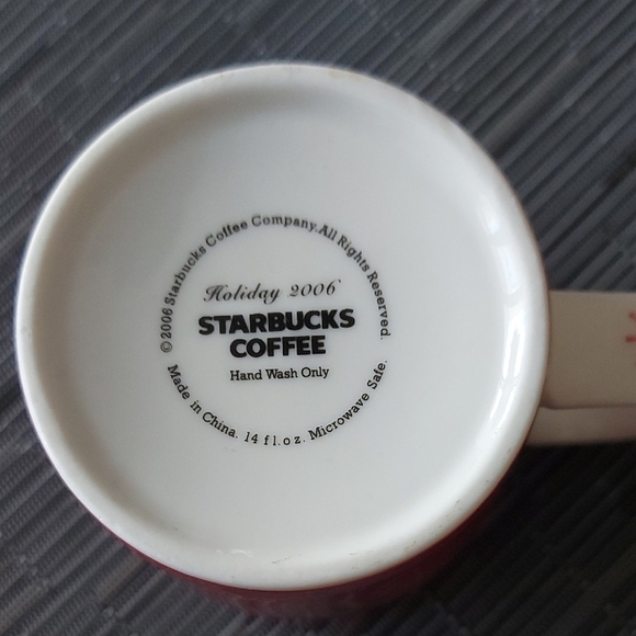 Starbucks Holiday Mug with Red and Gold Accents - Picture 4 of 7